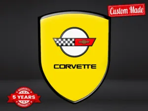 Corvette Étiquette Étanche Premium Pro Minimaliste